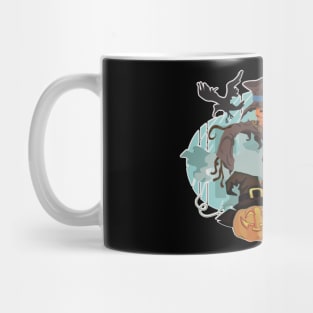 Scarecrow in the pumpkin patch Mug